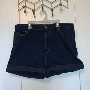 Women's Forever 21+ Denim Shorts Size 18 Blue